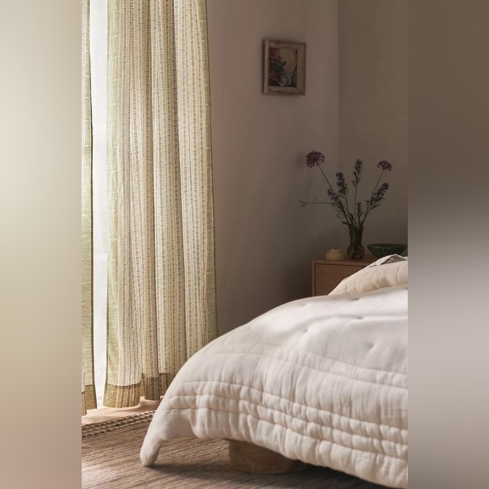 Anthropologie x Ellen Merchant Cottage Curtain 50 x 84 NWT